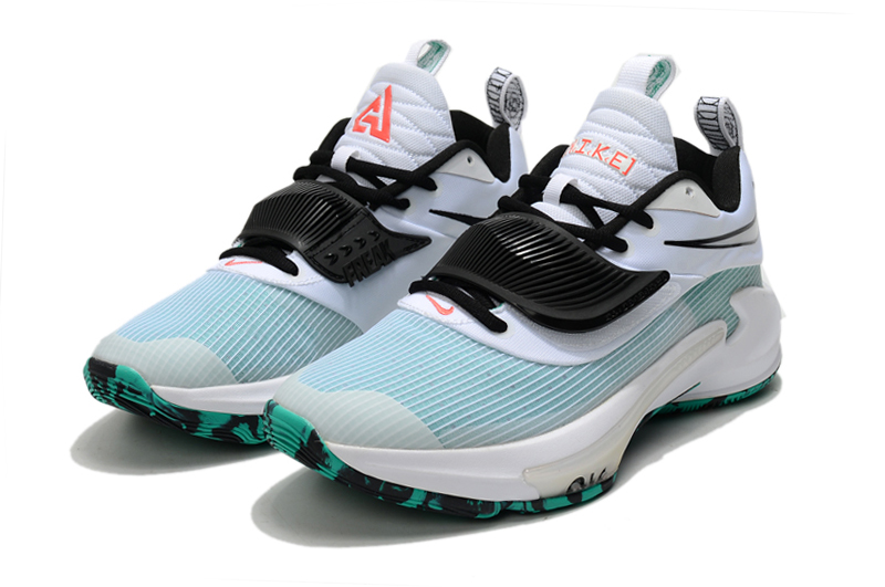 2021 Men Nike Freak 3 White Jade Blue Black Shoes - Click Image to Close